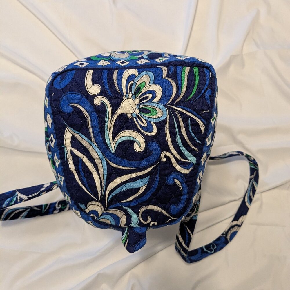 Vera Bradley Mediterranean Blue Retired Floral Quilted Duffle Bag - Picture 3 of 9